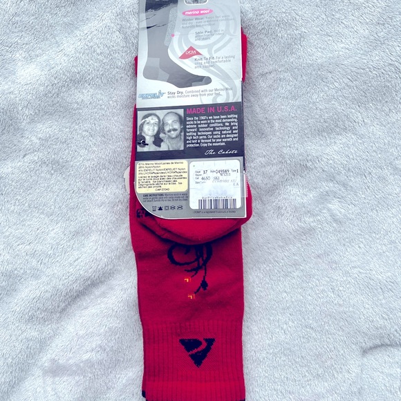 ❤️ Red merino ski socks ⛷❄️🎿 - Picture 3 of 7